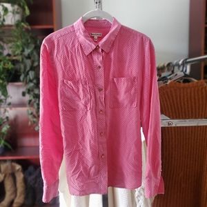Juicy Coture Pink Polka Dot Blouse